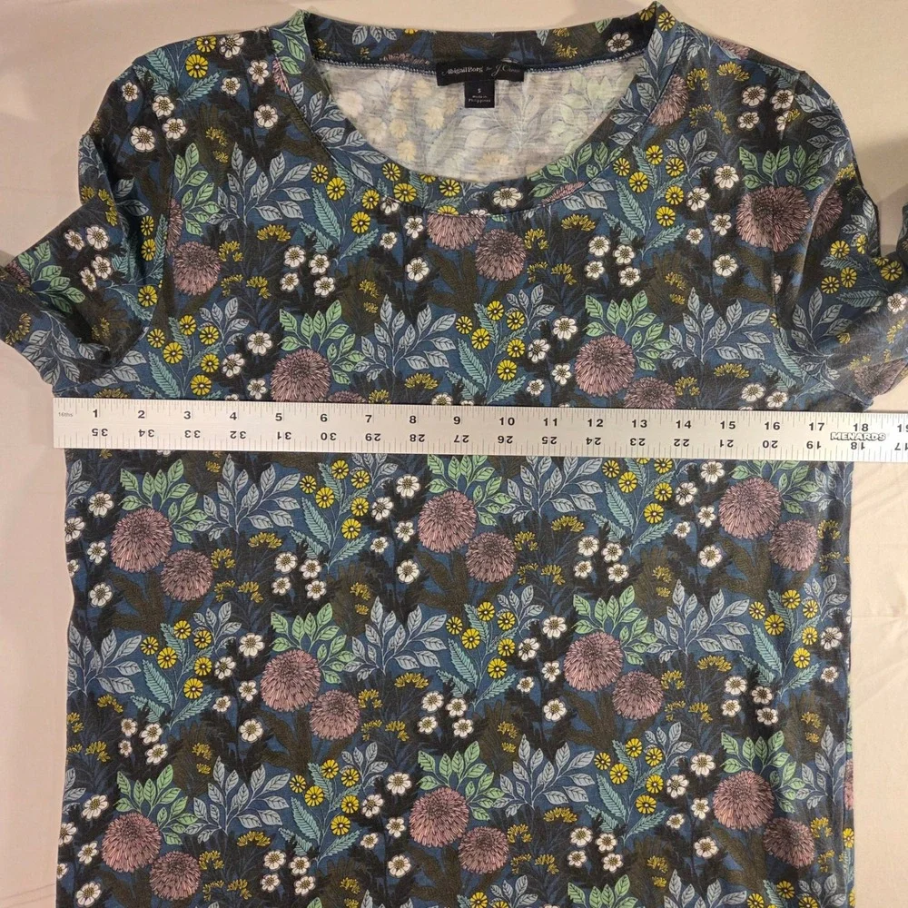 J.Crew‎ x Abigail Borg Prairie Moonlight 3/4 Sleeve Shirt Floral Print Women's S